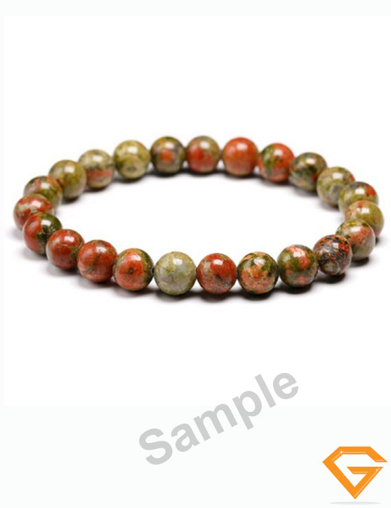 Unakite Stone Healing Bracelet 8mm